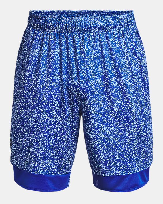 Men's UA Train Stretch Printed Shorts, Blue, pdpMainDesktop image number 5